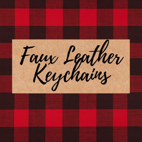 Plain Faux Leather Key Chain / Card Holder Wallet — She la la