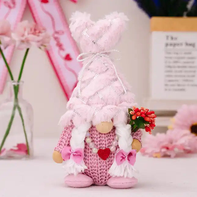 Gnome - Valentine #10 - Red & Pink