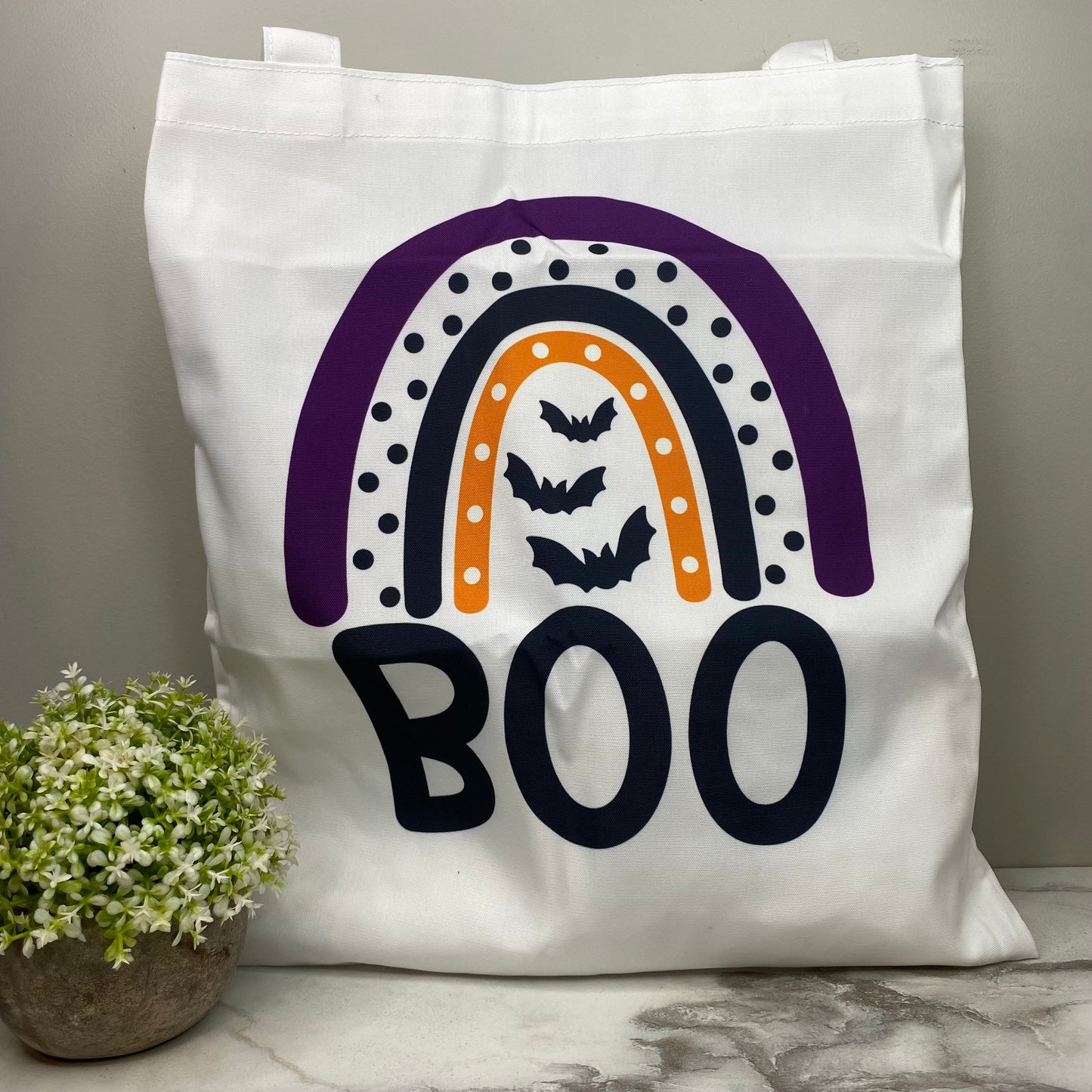 Tote Bag - Halloween - Boo Rainbow