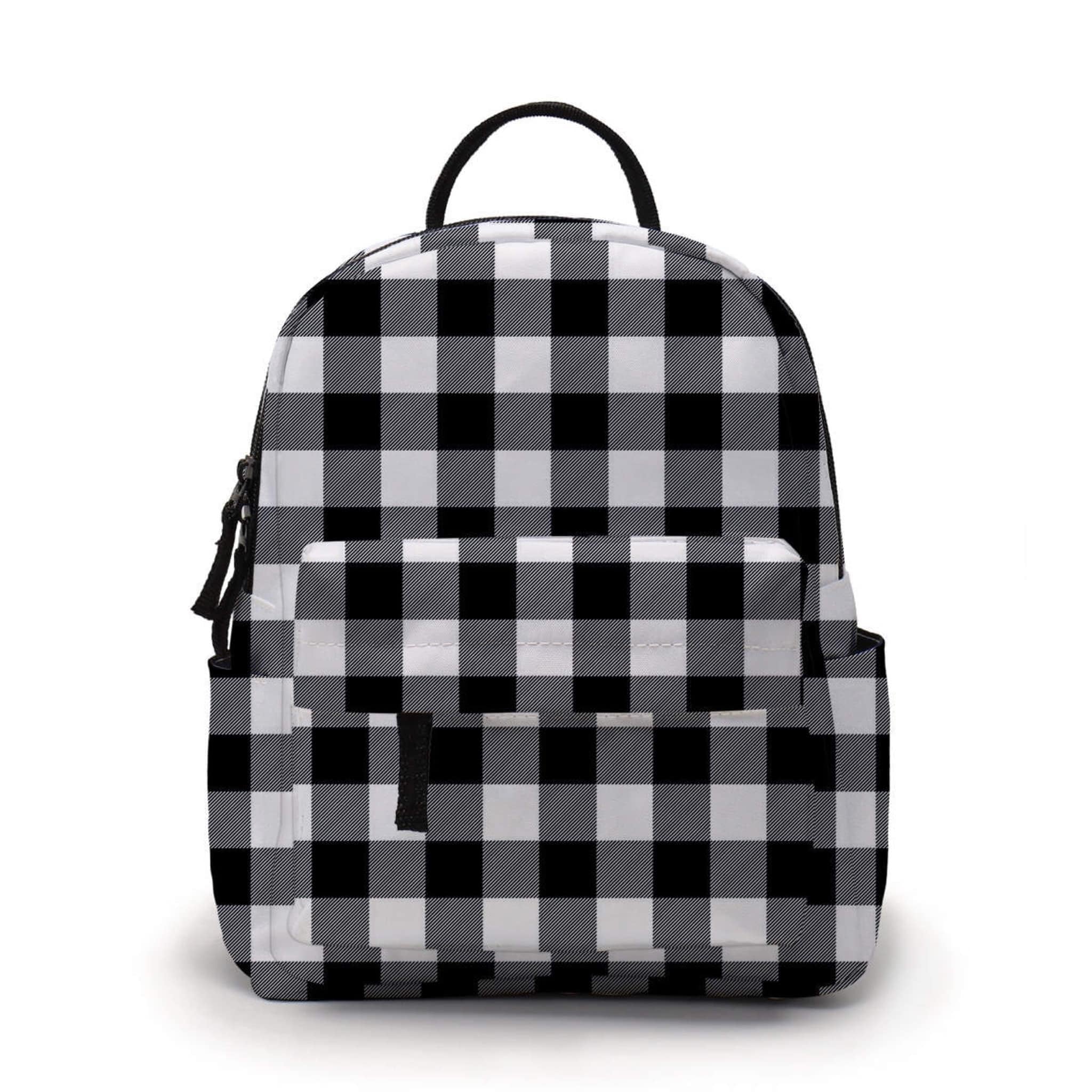 Black and White Buffalo Check Bag