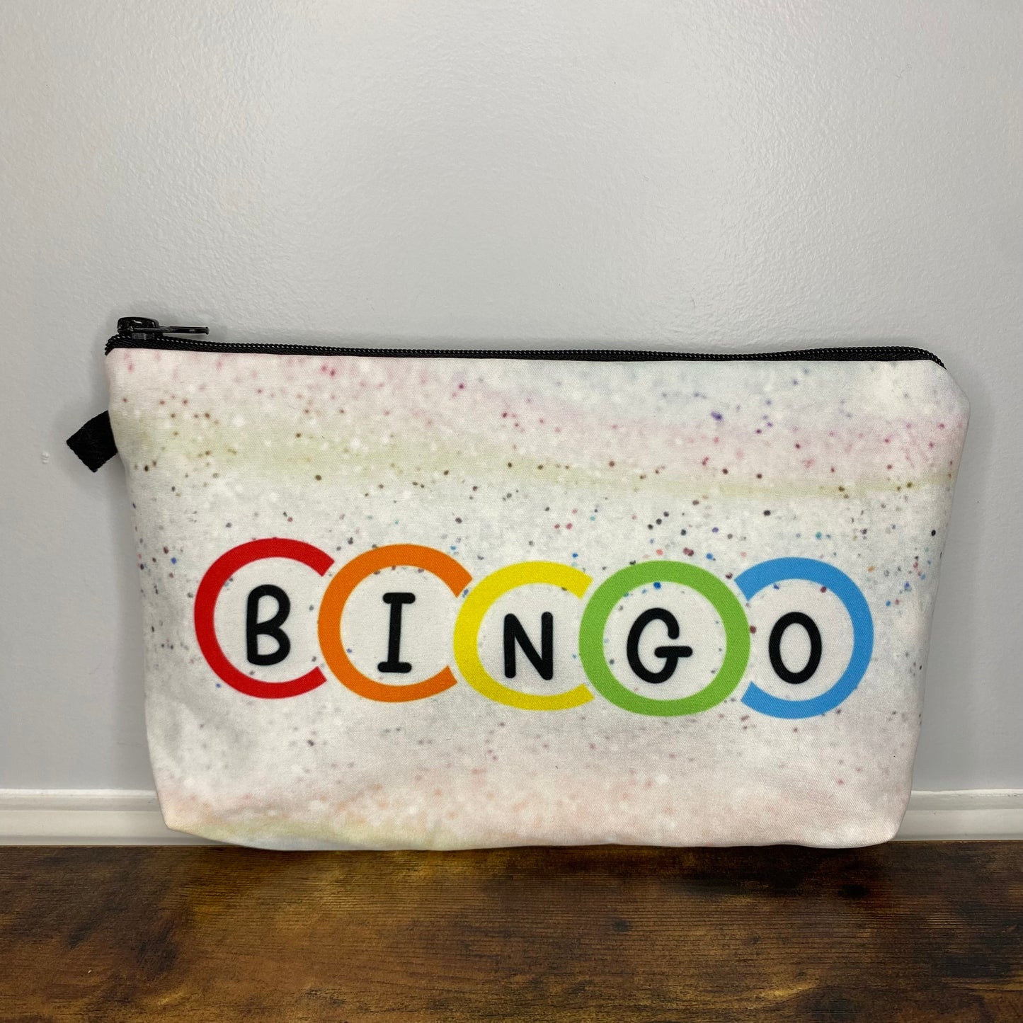 Bingo, Peace Love Bingo - Water-Resistant Multi-Use Pouch