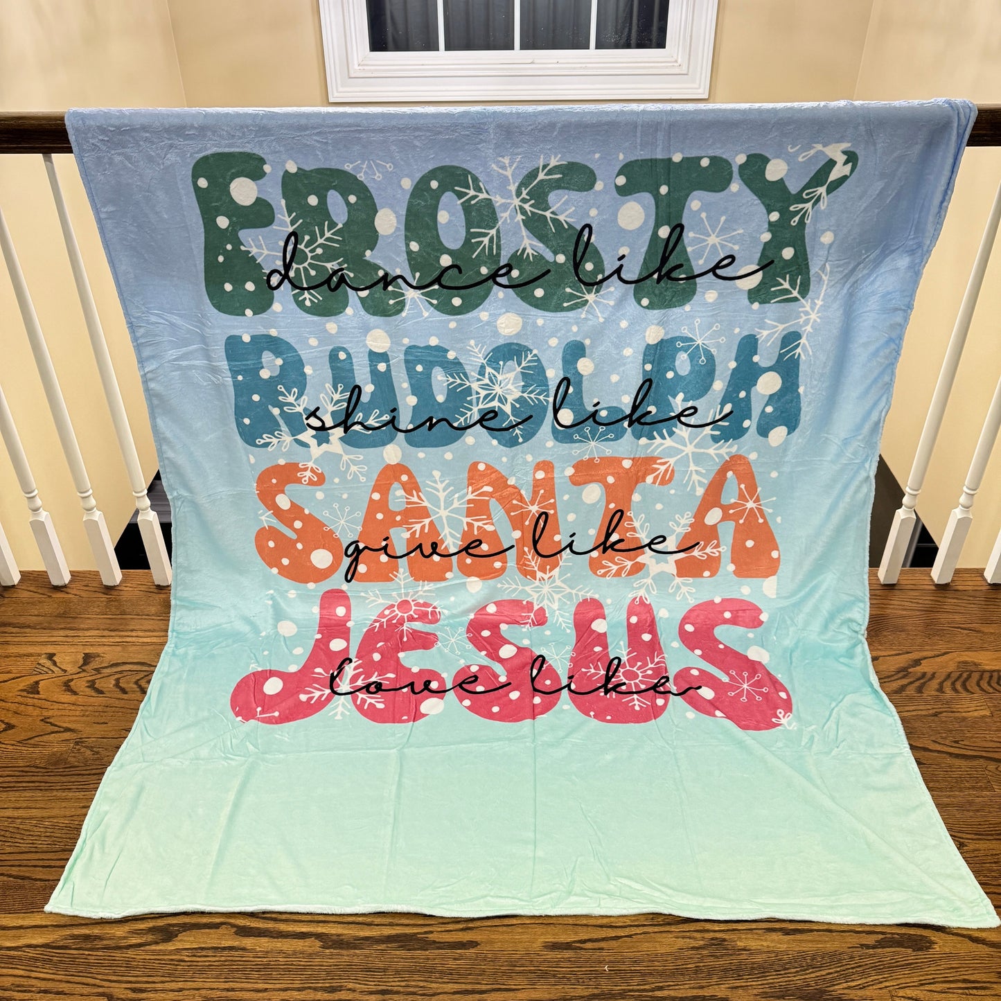 Blanket - Christmas - Frosty & Jesus