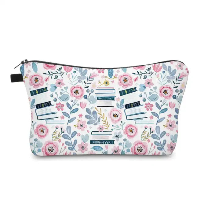 Pink Floral Books - Water-Resistant Mini Backpack