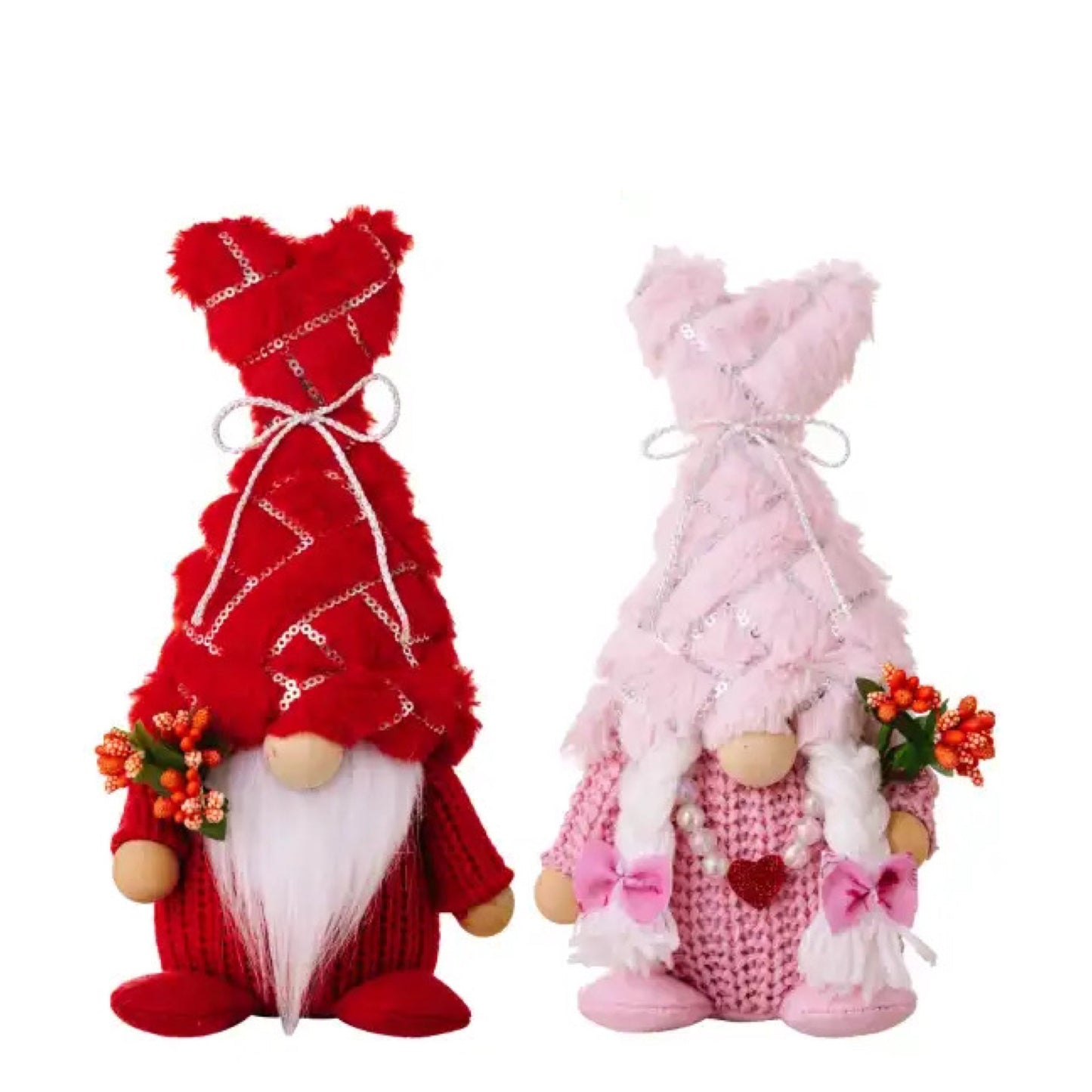 Gnome - Valentine #10 - Red & Pink