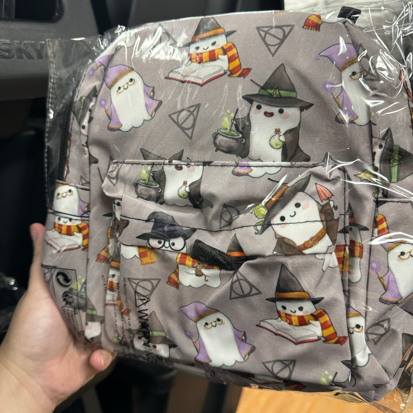 Magic Grey Ghost - Water-Resistant Mini Backpack