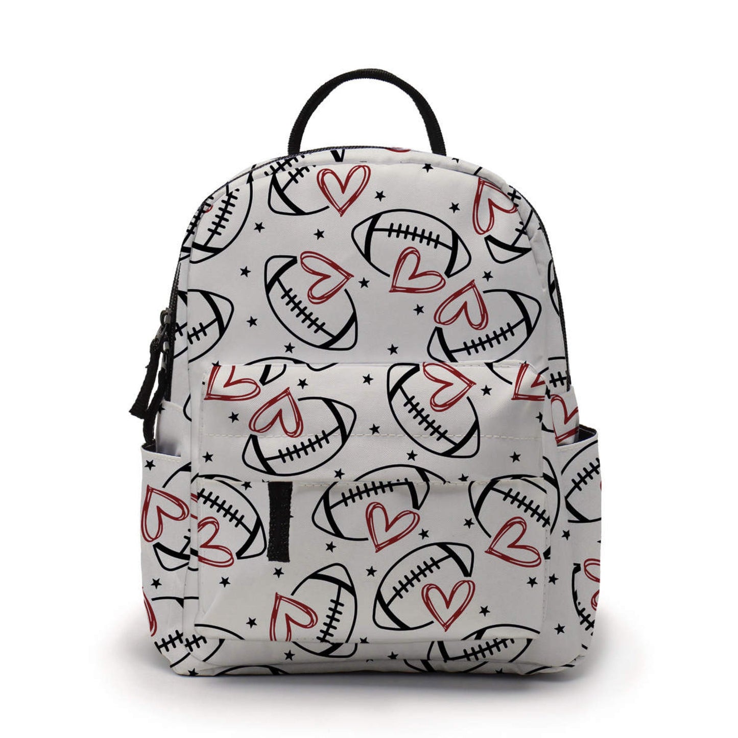 Football Hearts - Resistant Mini Backpack & Pouches Set