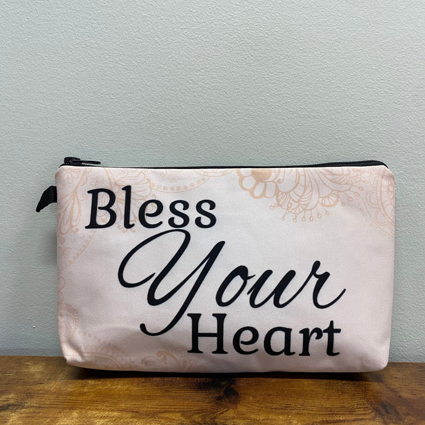Bless Your Heart Floral- Water-Resistant Multi-Use Pouch