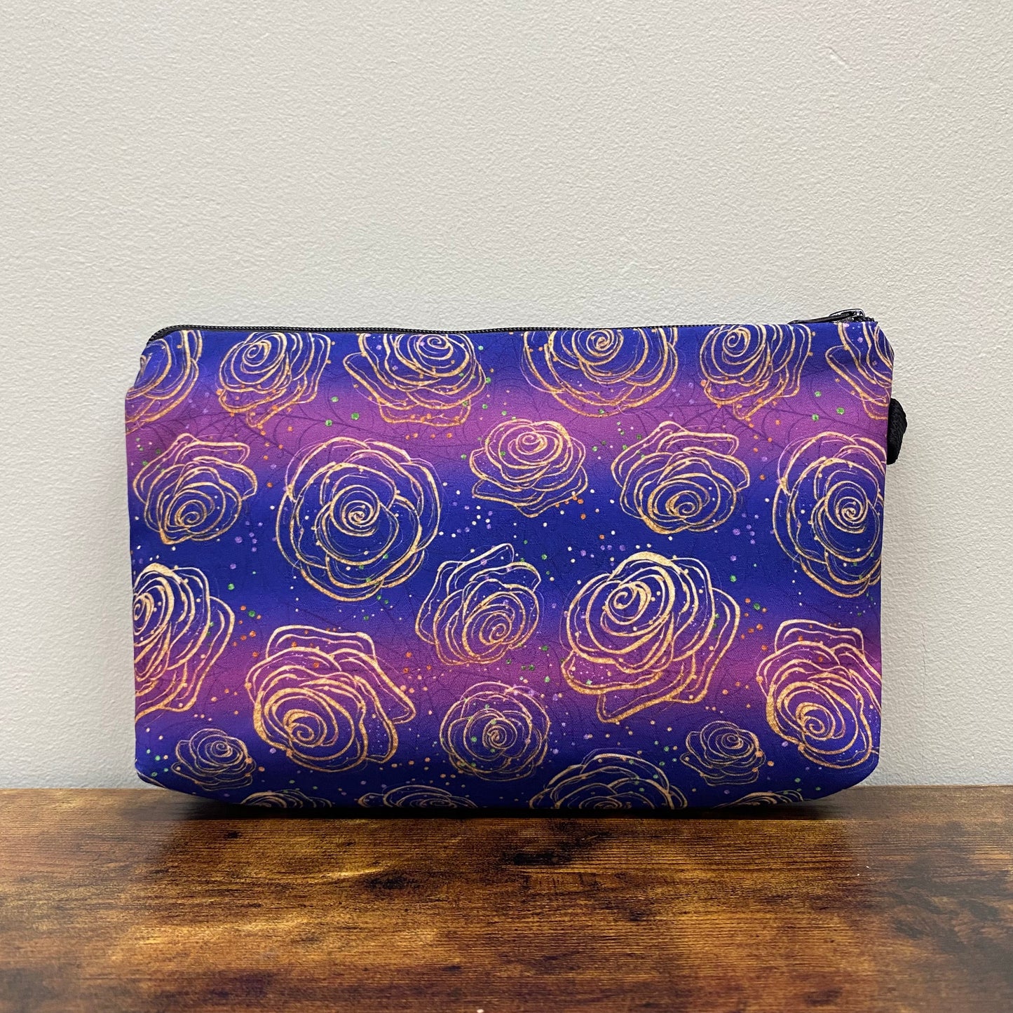 Purple Roses Webs - Water-Resistant Multi-Use Pouch