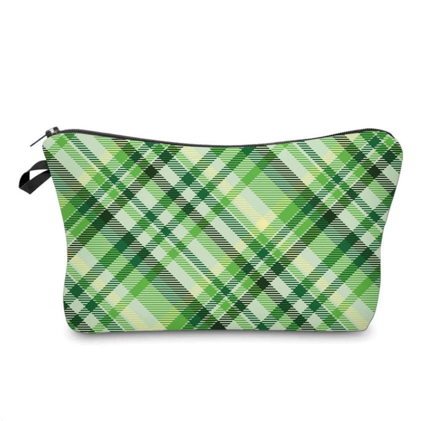 Green Plaid - Water-Resistant Multi-Use Pouch