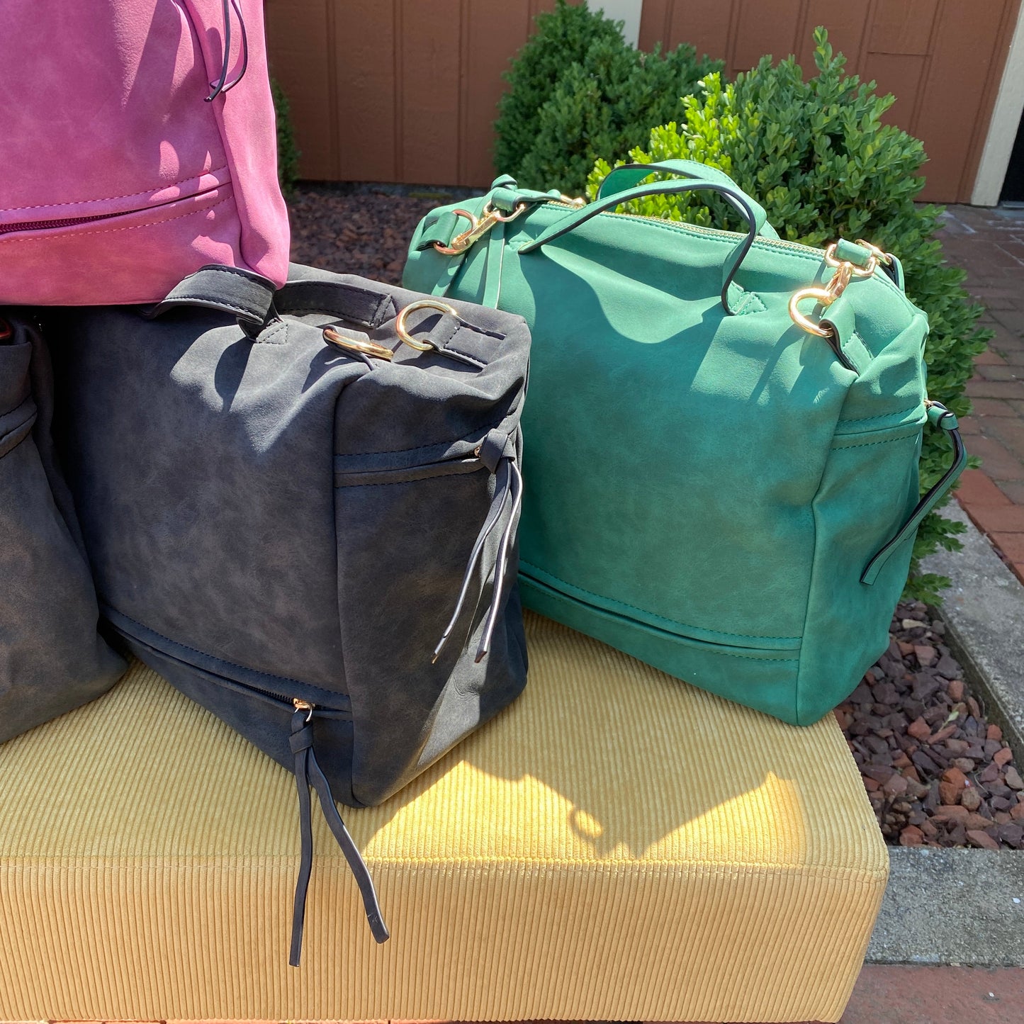 The Quinn Weekender Duffle - Faux Leather