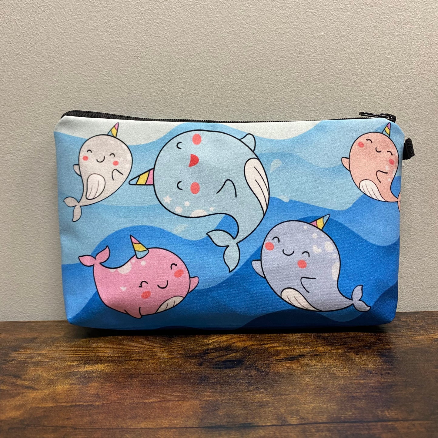 Narwhal Whale - Water-Resistant Multi-Use Pouch