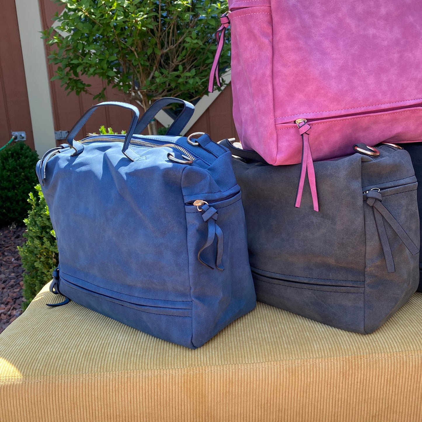 The Quinn Weekender Duffle - Faux Leather