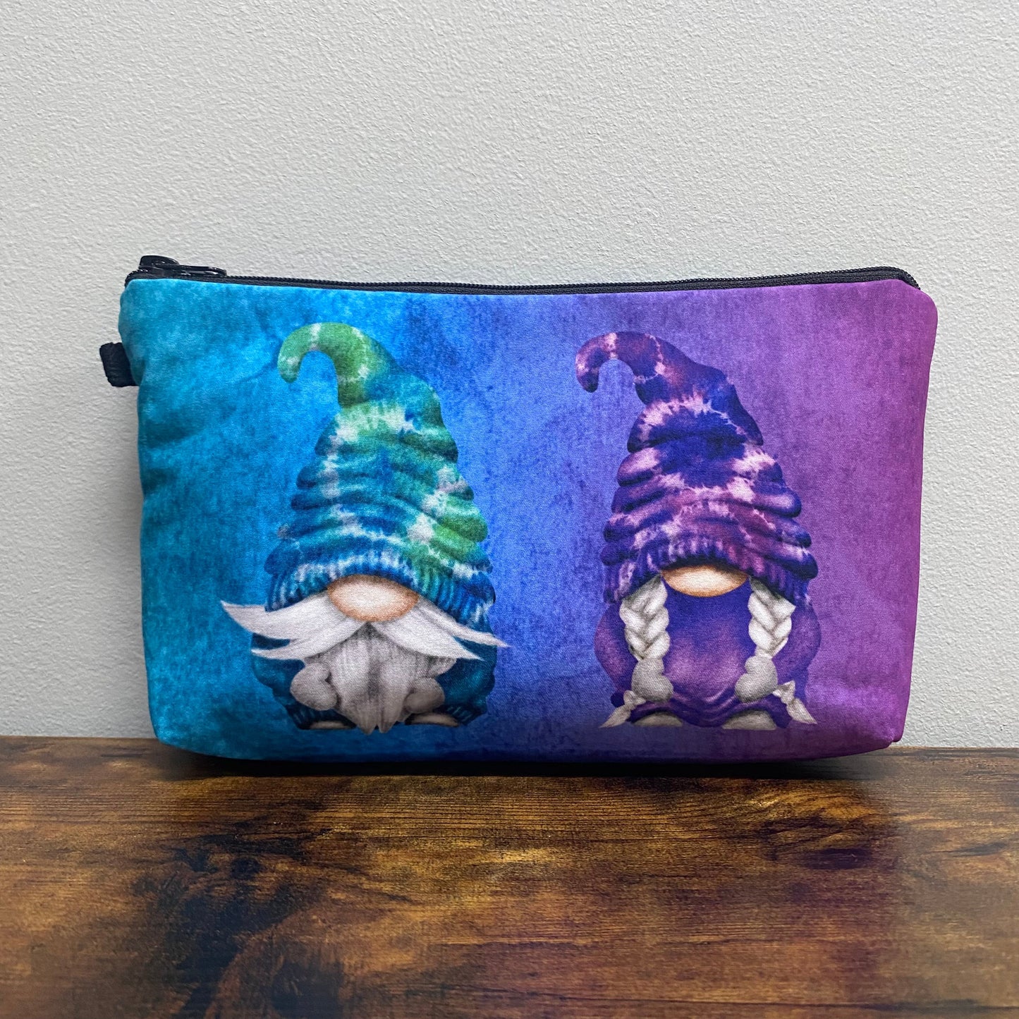 Green & Purple Gnome - Water-Resistant Multi-Use Pouch