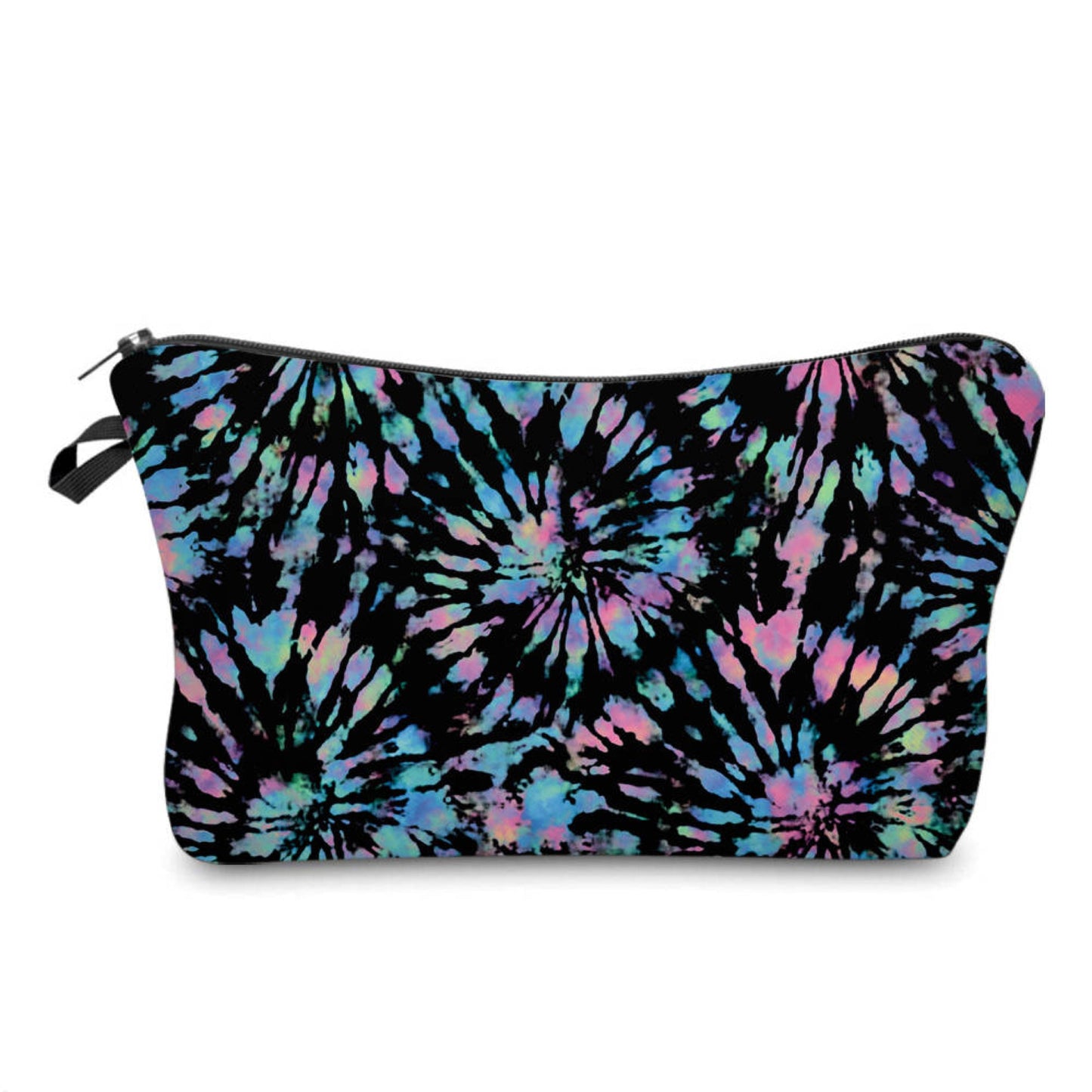 Tie Dye Black Rainbow - Water-Resistant Multi-Use Pouch