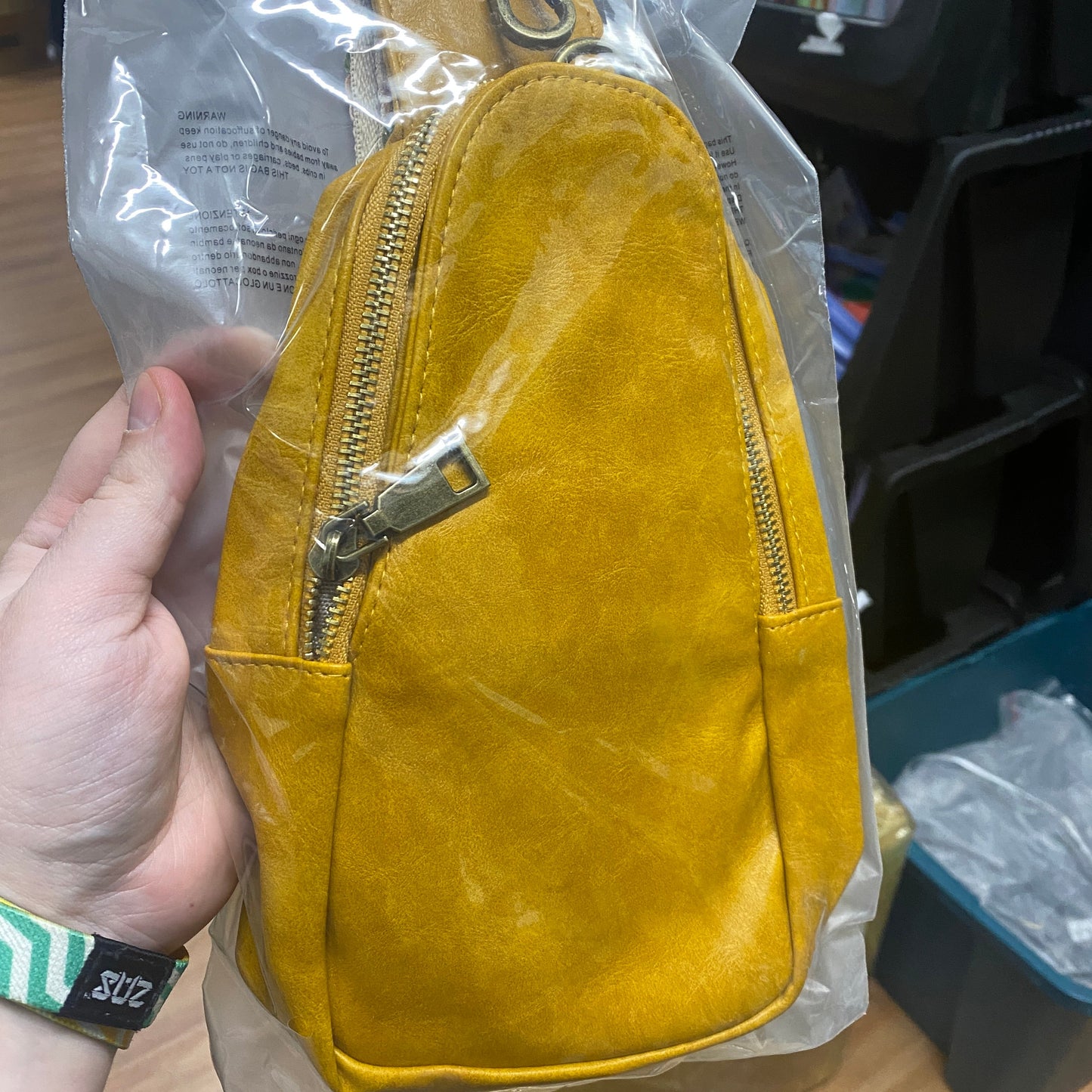 The Samantha Sling Crossbody - Mustard Yellow