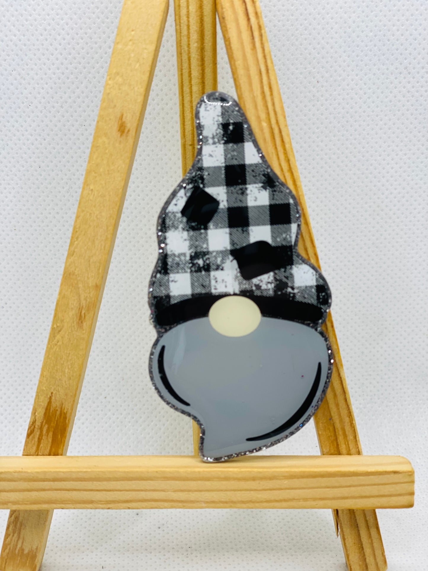 3" Buffalo Plaid Gnome Magnet