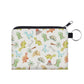 Dino Colorful - Water-Resistant Mini Pouch w/ Keyring