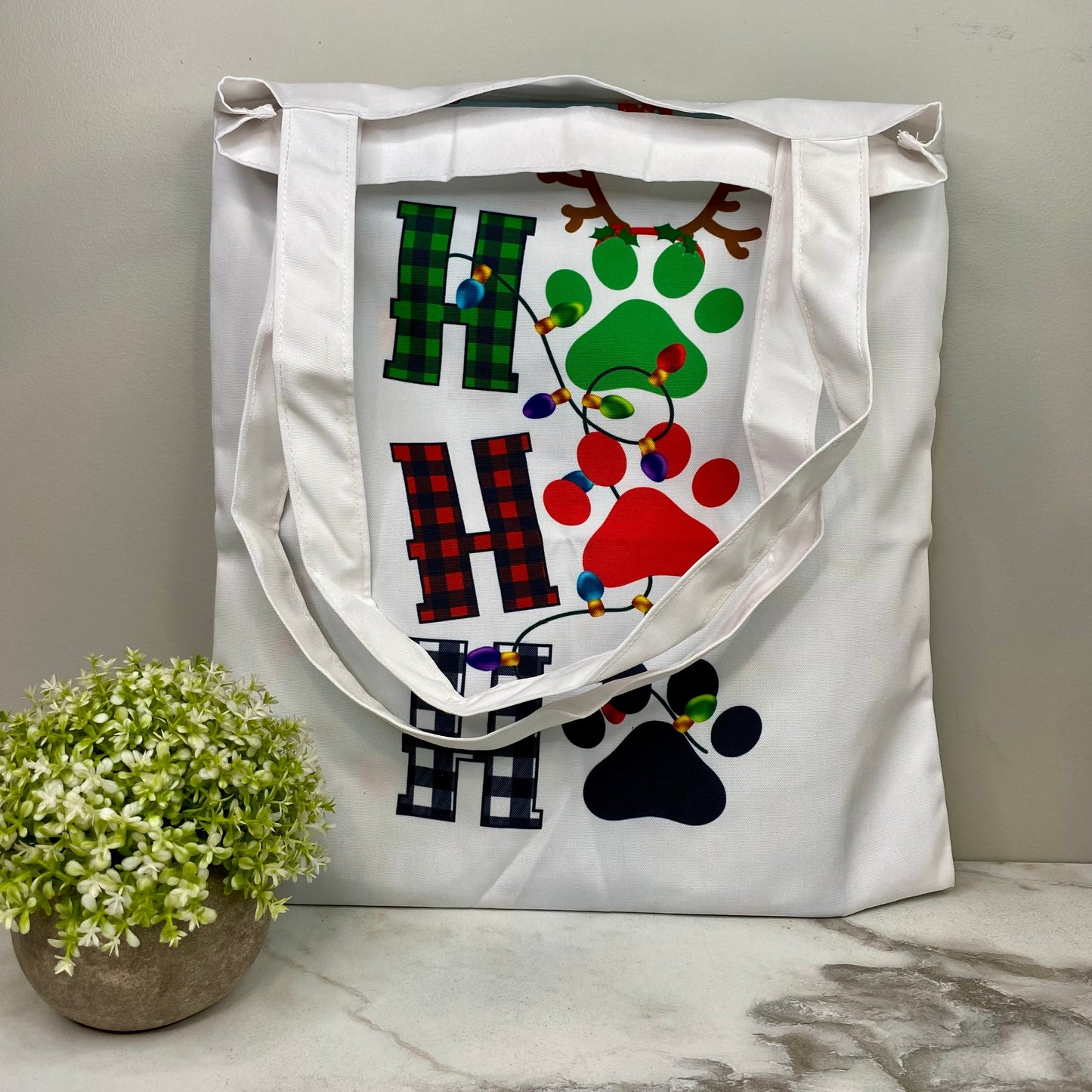 Tote Bag - Christmas - #27 - Ho Ho Ho Paw