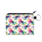 Water Color Dragonfly - Water-Resistant Mini Pouch w/ Keyring