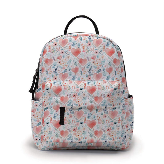 Hearts & Vines - Water-Resistant Mini Backpack