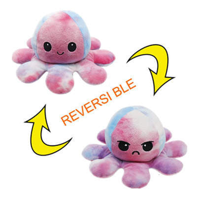 Moody Octopus Reversible Plush