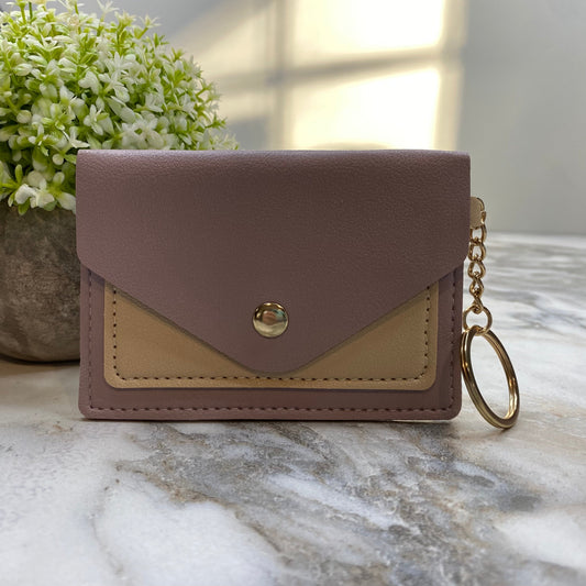 Keychain - Card Holder Wallet - Mauve