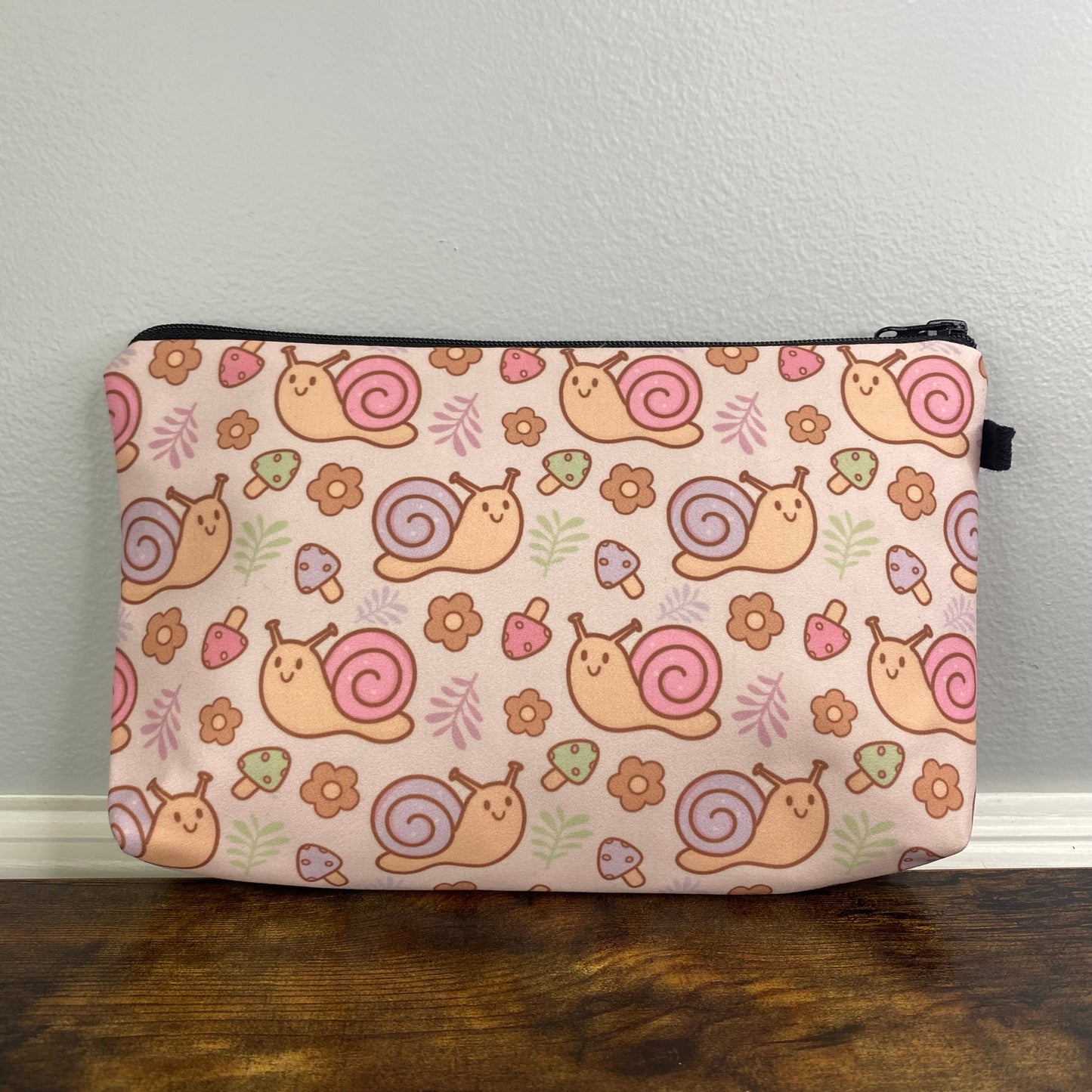 Snails & Mushrooms - Water-Resistant Multi-Use Pouch