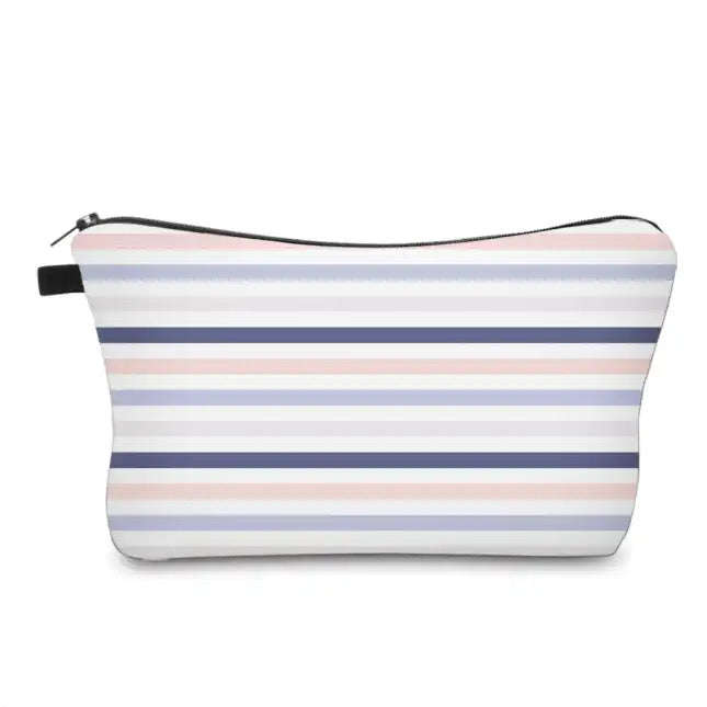 Lavender Stripe - Water-Resistant Multi-Use Pouch