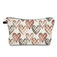 Checkered Hearts - Water-Resistant Multi-Use Pouch