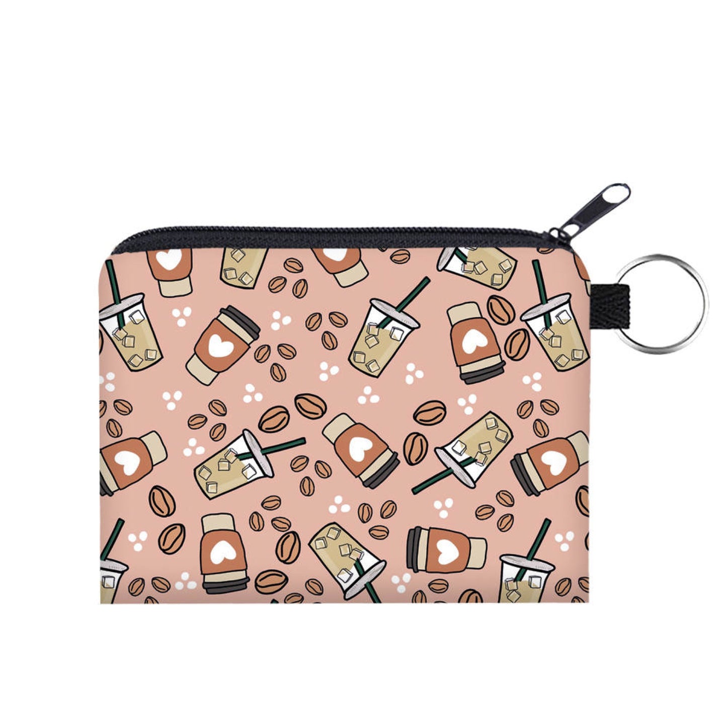 Iced Coffee Hearts - Water-Resistant Pouch Set