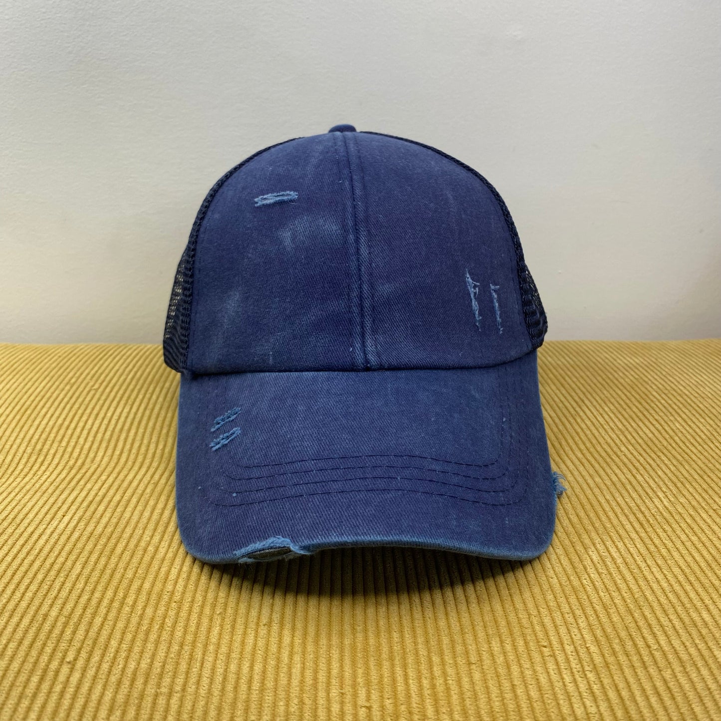 Hat - Criss Cross Ponytail - Navy