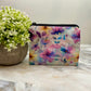 Pastel Pink Floral - Water-Resistant Mini Pouch w/ Keyring