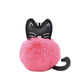 Keychain - Fuzzy Pom Pom - Black Cat