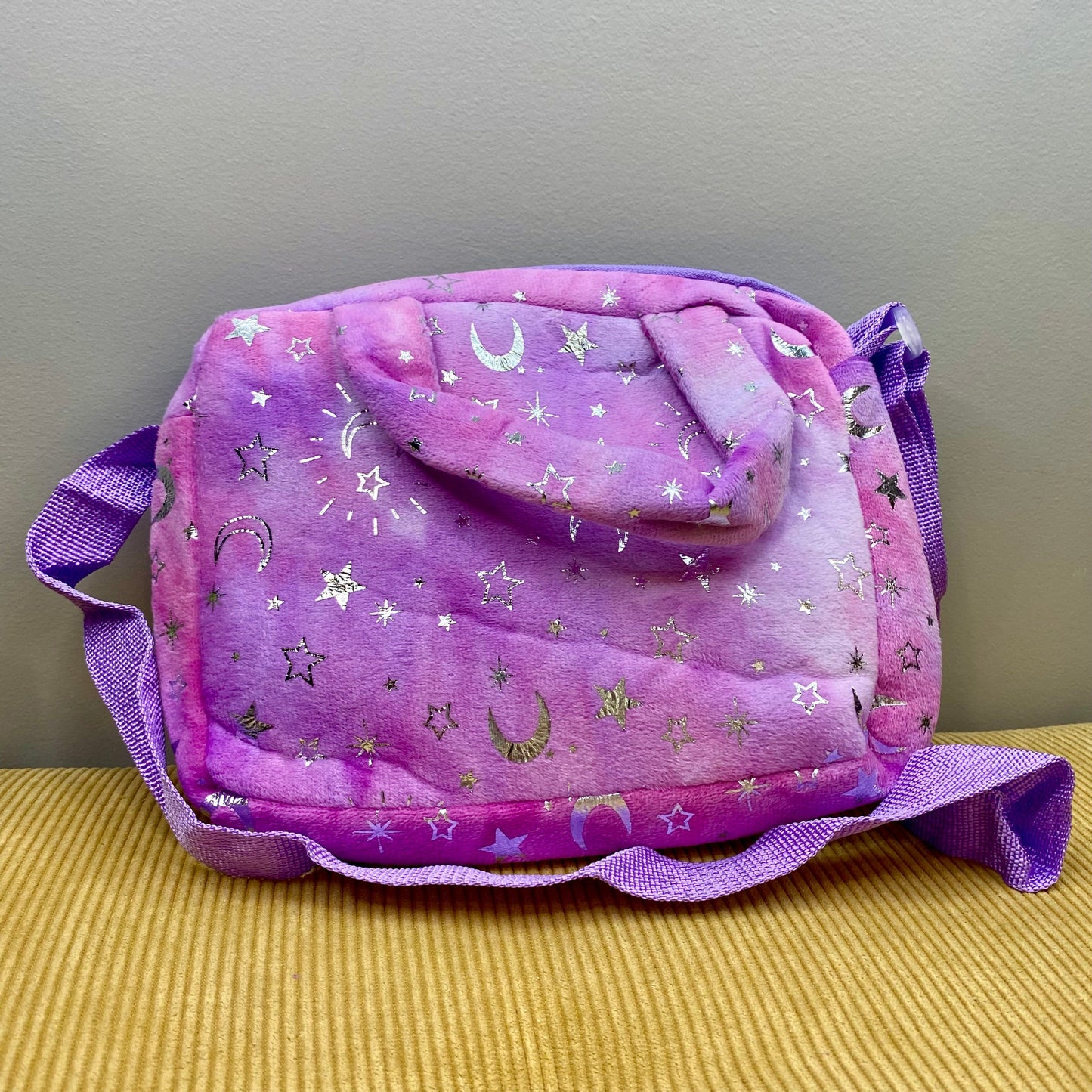 Unicorn Purse - Purple Blue Stars