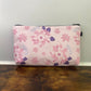 Pink And Blue Floral - Water-Resistant Multi-Use Pouch