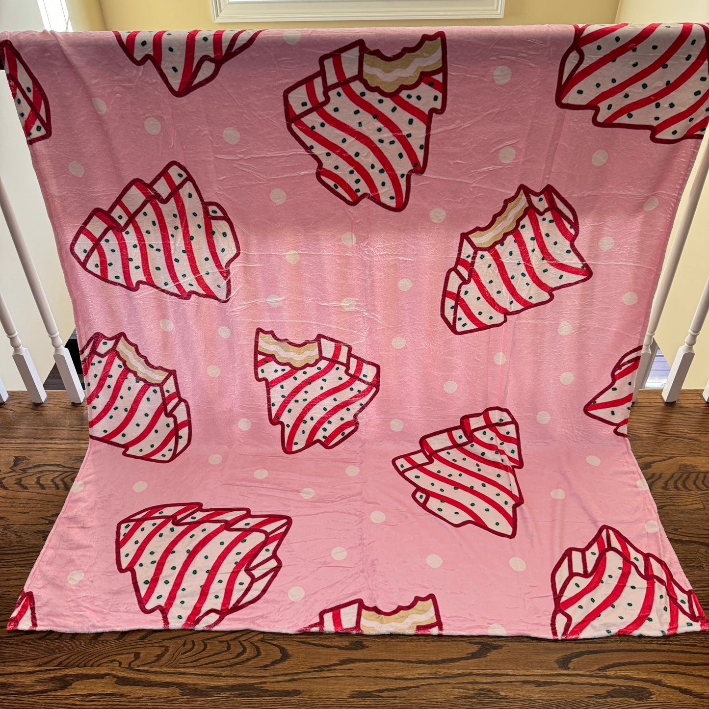 Blanket - Christmas - Pink Christmas Tree Cakes - PREORDER 10/8-10/11