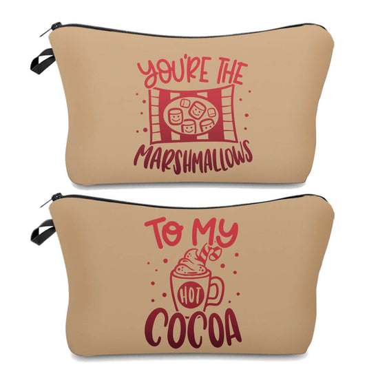 Marshmallow & Hot Cocoa - Water-Resistant Multi-Use Pouch