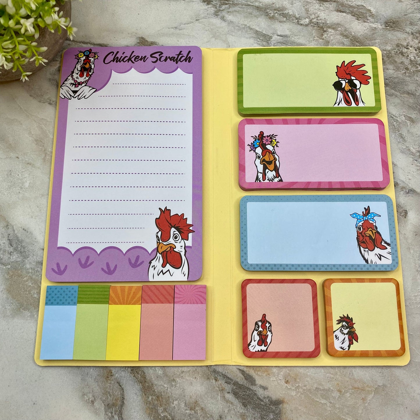 Sticky Note Booklet Set - Chicken