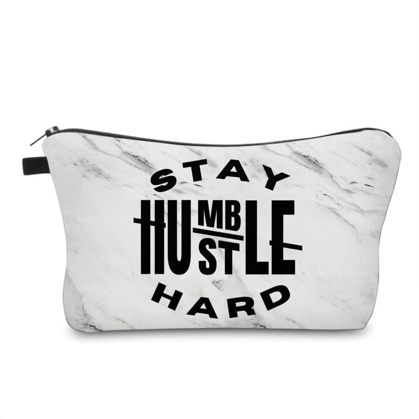 Stay Humble, Hustle Hard - Water-Resistant Multi-Use Pouch