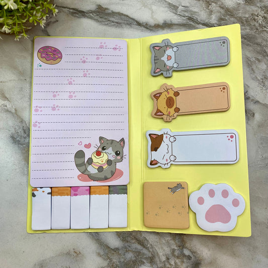 Sticky Note Booklet Set - Meow