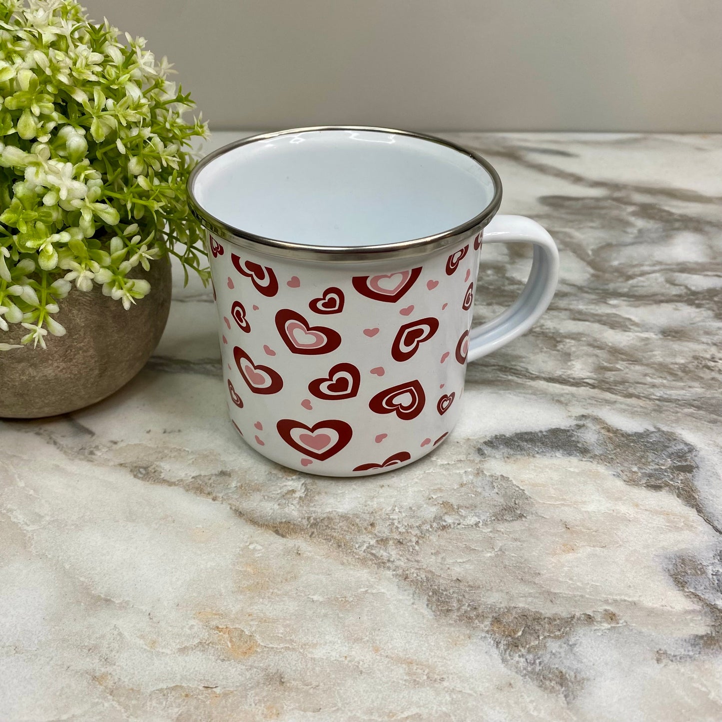 Mug - Valentine’s Day - Hearts on White