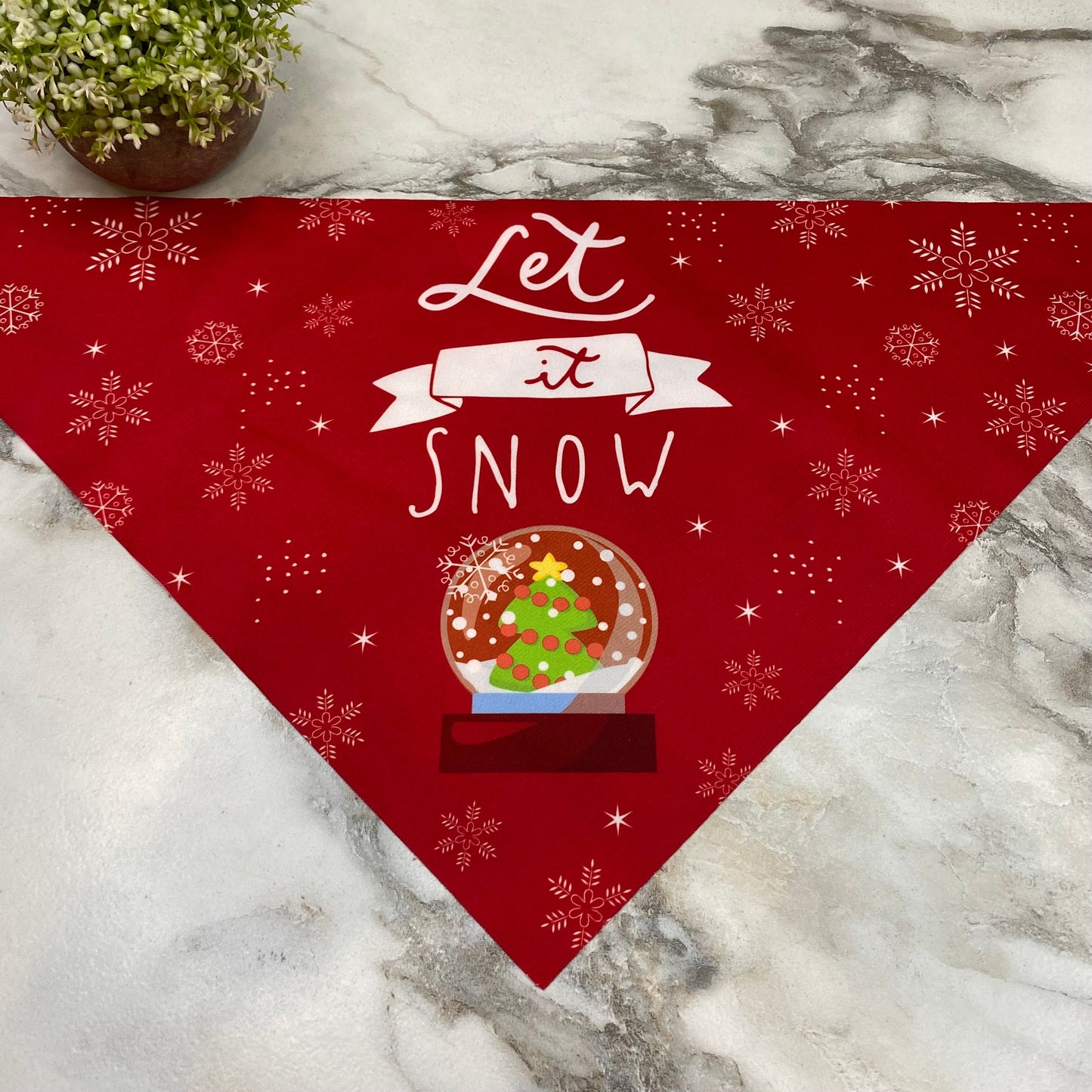 Dog Bandana - Christmas - Let It Snow