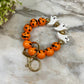 Wood Bracelet - Halloween - Ghost Pumpkin