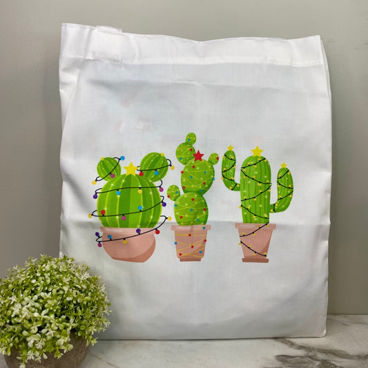 Tote Bag - Christmas - #55 - Cactus Lights