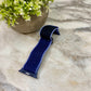 Watch Band - Stretchy Spandex - Chevron Blue