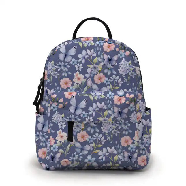 Periwinkle Butterfly - Water-Resistant Mini Backpack