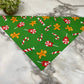 Dog Bandana - Christmas - Gingerbread Candy Cane Pop