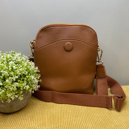 Evelyn Crossbody Purse - Camel