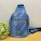 The Sam Sling - Denim + Suede