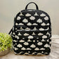 Cloud Black + White - Water-Resistant Mini Backpack